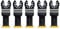 DeWalt Accessori Per Utensile Multifuzione - N.5 Lame In Titanio Lunga Durata Per Tagli Ad Affondamento