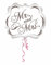 Anagram 2880601 - Party und Dekoration - Folienballon Super Shape - Sparkling Mr. and Mrs., circa 63 x 55 cm