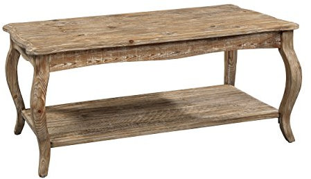 Alaterre Furniture Austerity Rustic Coffee Table, Driftwood, 42”x24”x19”