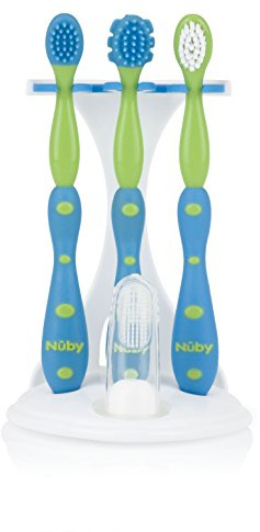 Nuby 4 Stage Oral Care Set System (Colors May Vary)