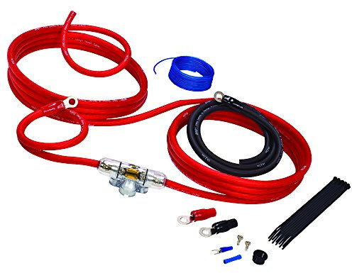 Stinger SK4241 4000 Series 4 Gauge Car Amplifier Installation Wiring Kit , RED