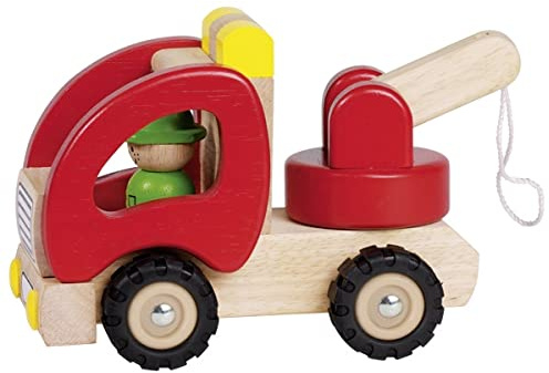 Abschleppwagen Holz 18,5 x 8,5 x 10 cm GOKI 55965