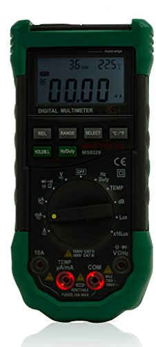 Mastech MS8229 5 in1 Auto Range Digital Multimeter Lux Sound Level Temperature Humidity Tester
