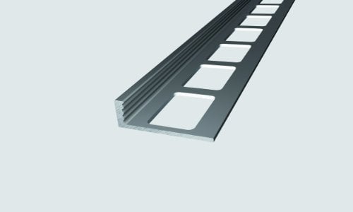 Alu-Abschlussprofil gestanzt für Beläge 6,0mm - 250cm in versch. Farben