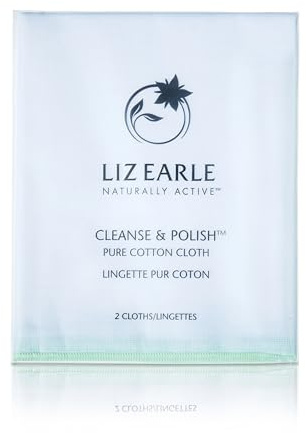 Liz Earle Pure Cotton Cloths, 2 pack | Gently exfoliate and enhance your daily cleansing routine with our double woven pure cotton cloths.