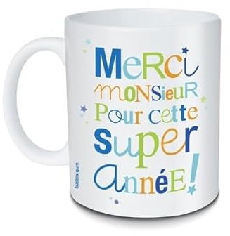 Mug Merci monsieur pour cette super année