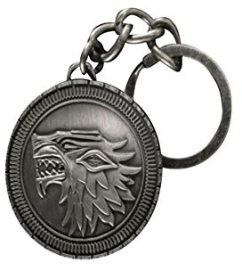 Noble Collection Porte-clés Game of Thrones - Médaillon Emblème Stark