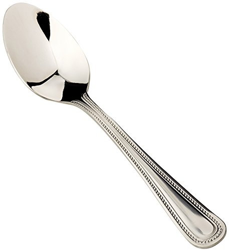 Olympia C130 Bead Stainless Steel Cutlery Tea Spoon (Pack of 12), Silver