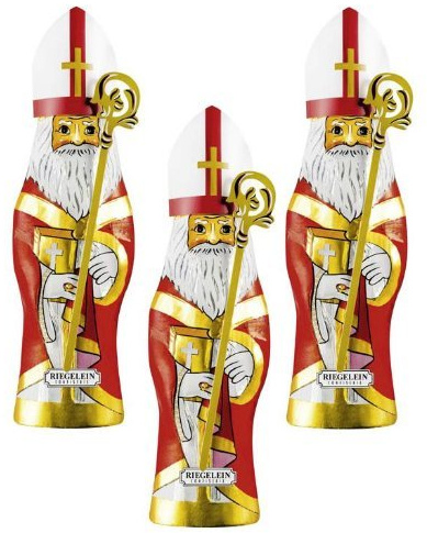 Riegelein St Nikolaus aus Vollmilchschokolade 140g 20er Pack