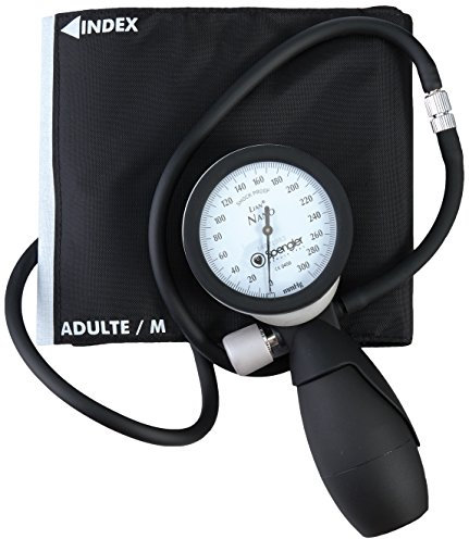 SPENGLER Lian Nano, Tensiomètre Mécanique pour mesure de la Pression Artérielle, Résistant, Précis, Mécanisme Horloger, Poire Grand Volume, Connectique Facile, pour tous les Professionnels de Santé, Brassard M fourni.