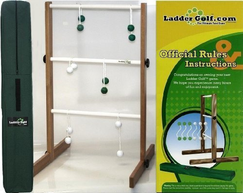Ubergames Leitergolf Laddergolf Professional Set aus ECO Massivholz, mit echte Golf Bolas
