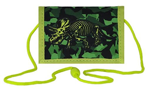 Kinder Brustbeutel Geldbeutel Portemonnaie Umhängetasche Brusttasche Geldtasche (Dinosaurier)