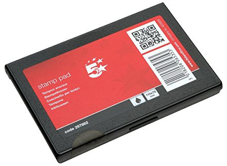 5 Star Stempelkissen 110 x 70 mm schwarz