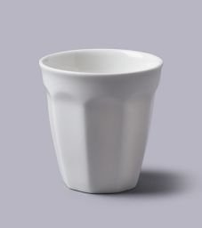 WM Bartleet & Sons 1750 Traditional Stackable Porcelain Americana Design Espresso/Doppio Cup 100ml – White, (T428)
