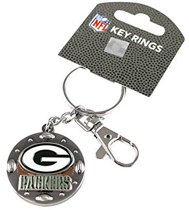 aminco NFL Green Bay Packers Impact Schlüsselanhänger, Silber, Einheitsgröße