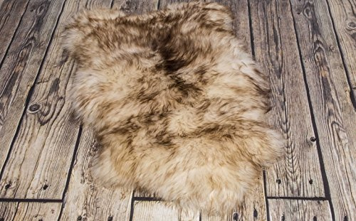 World of Leather Öko Schaffell Lammfell NATURFELL ökologisch gegerbt (L: 120-130 cm)
