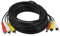 sourcing map 100ft 2 RCA Male to Male Video DC Power Cable for CCTV Camera