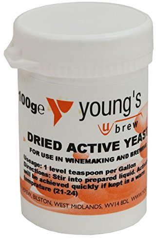 Dried Active Yeast 100g Youngs - Home brew Beer & Wine Making