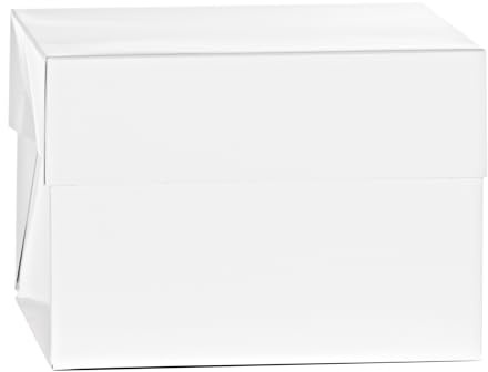 Scatola porta torta a piani alta - cm 46,5x46,5x25h, Bianco