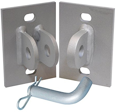 Dock Edge Stationary Dock Connector Hinge Kit, Galvanized, 3/16