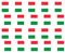 Wimpelkette, italienische Flagge, 30 m, 60 Flagge, Polyester, Allwetter, Italien, Wimpelkette, Dekoration für drinnen und draußen, Sportveranstaltungen, Straßenpartys, Festivals und Feiern