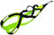 Northern Howl X-Back Zuggeschirr Fuer Bike-, Skijoring Dogscooting Schlitten in Schwarz - Neongelb