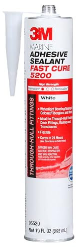 3 m Marine Mastic adhésif/5200 rapide Cure, 10 fl.oz cartridge, blanc, 1