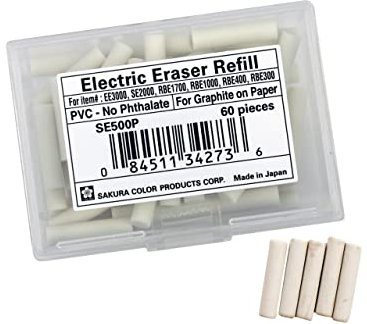 Sakura Ersatz-Radiergummi, Weiß, 60 Stück