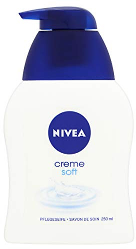 NIVEA Creme Soft Seife im pflegende Handseife mit Mandelöl mild duftende Cremeseife als Schutz und für hygienisch saubere Hände, 250 ml (1er Pack)