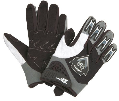 Roleff Racewear Motorradhandschuhe MX/Motocross, Schwarz/Silber, M