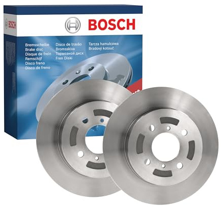 Bosch BD881 Brake Disc Set - 257 mm Vented Discs - Front Axle - ECE-R90 Certified - Good Cooling, Reliable Braking, Corrosion Protection - 1 Set of 2 Discs