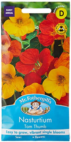Mr Fothergill's 11723 Flower Seeds, Nasturtium Tom Thumb, Mixed