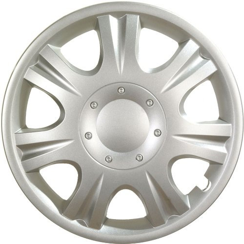 Albrecht 16 Zoll Radkappen silber für Stahlfelgen - Ibiza Radzierblenden aus hochwertigem Kunststoff - Langlebige Radblenden in originaler Albrecht Verpackung - Made in EU