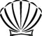 Ritrama Indigos UG Auto Aufkleber Set of 2 Sea Shell- White 101mmX101mm