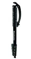 Manfrotto MMCOMPACT-BK, Portable Compact Camera Monopod with Handgrip and Wrist Strap, for DSLR, Compact System Camera, Mirrorless, Bridges, Black