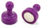 First4magnets F4MSPHP-2-19 mm de diámetro x imán bolo de 25 mm de alta potencia para la oficina y nevera - púrpura (paquete de 2)