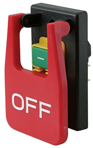 Kedu Interruttore industriale a pulsante per sega da banco IP55, 220 V-240 V, 18 A (16 A), 5E4, KJD17B-16