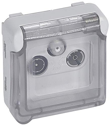 Base TV-R-SAT estanco modular Legrand Plexo 069558 IP55