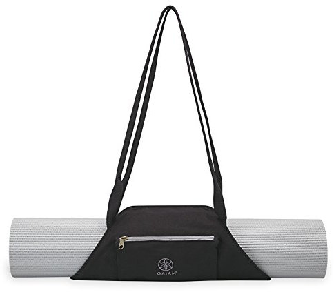 Gaiam On-The-Go Yoga Mat Carrier, Granite Storm