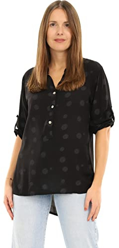 Malito Damen Bluse mit Print - Tunika mit ¾ Armen - Blusenshirt auch Langarm tragbar - Elegant - Shirt 6703