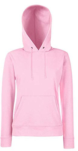 Fruit of the Loom - Lady-Fit Hooded Sweat - Light Pink - M