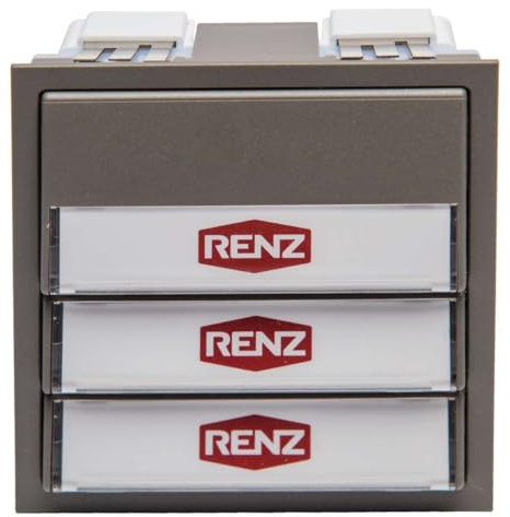 RENZ Tastenmodul mit 3 Klingeltaster grau RENZ Nummer 97-9-85271