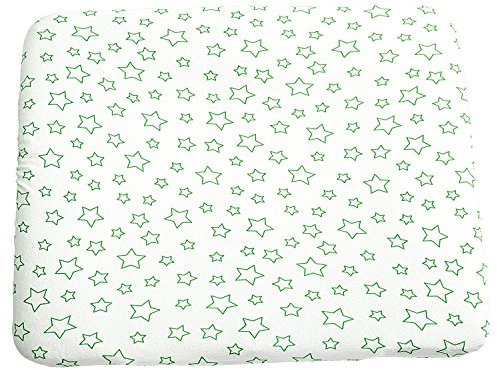 Odenwälder 026012 Wickelauflagenbezug Sterne 75x85, Farbe:limettengrün