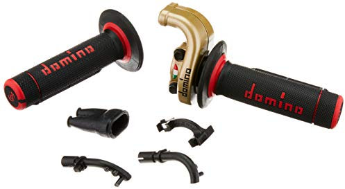 Domino Gasgriff Mit Griffgummi schwarz/rot 3917.03-00 Motorrad