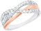 Amor Ring 925 Sterling Silber Damen Ringe, mit Zirkonia synth., Bicolor, Kommt in Schmuck Geschenk Box, 9980840