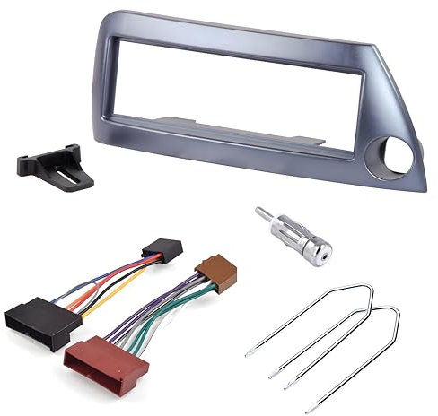 Sound-way Kit de Montage Autoradio, Façade Cadre de Radio 1 DIN, Adaptateur Compatible avec Ford Ka 1996-2008 Bleu
