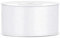 Satinband 25m x 38mm Dekoband Geschenkband (Weiß)