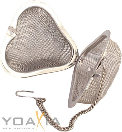 [ 5x5cm Herz-Teeei ] Tee Ei in Herzform Teesieb Teefilter STAINLESS STEEL