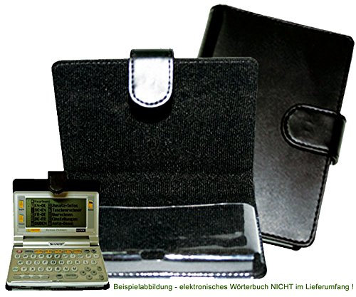 CalcCase Translator Schutztasche für Sharp PWE-Serie aus schwarzem hochwertigem Material
