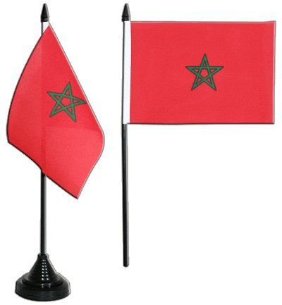 Digni® Drapeau de Table Maroc, Mini Drapeau - 10 x 15 cm